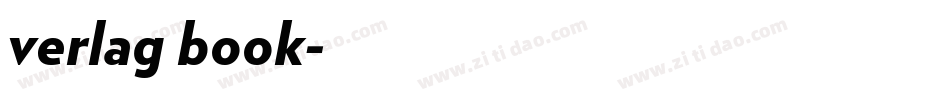 verlag book字体转换